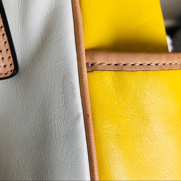 Coach color block leather tote B - Picture 8 of 8